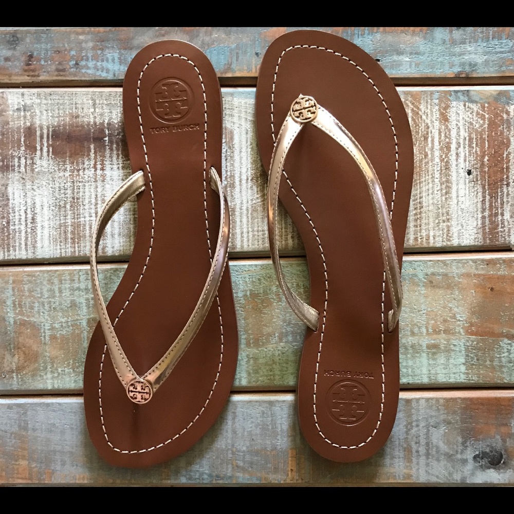 NEW Tory Burch rose gold Terra sandals in 7 1/2.